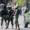 Cảnh sát Haiti tăng cường an ninh tại Port-au-Prince. (Ảnh: AFP/TTXVN)