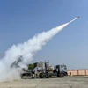 DRDO thử nghiệm tên lửa Akash-NG thế hệ mới tại Odisha ngày 12/1/2024. (Ảnh: ANI/TTXVN)