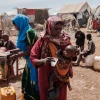 Người tị nạn tại một trại tạm ở Baidoa, Somalia. (Ảnh: AFP/TTXVN)