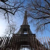 Tháp Eiffel phải đóng cửa do đình công. (Ảnh: AFP/TTXVN)