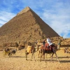 Kim tự tháp Khafre tại Giza, Cairo, Ai Cập. (Ảnh: AFP/ TTXVN)