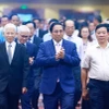 Thủ tướng Phạm Minh Chính đến dự hội nghị. (Ảnh: Dương Giang/TTXVN)
