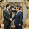 Thủ tướng Phạm Minh Chính gặp Hoàng Thái tử Jordan - Al Hussein Bin Abdullah II. (Ảnh: Dương Giang/TTXVN)