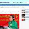 Bài viết với tiêu đề “Tỉnh Sóc Trăng - miền Nam Việt Nam chú trọng chăm lo đời sống đồng bào Khmer” phát trên trang chủ của hãng Thông tấn quốc gia Campuchia, ngày 12/4. (Ảnh: TTXVN phát)