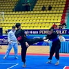 Sau lễ khai mạc Giải vô địch Pencak Silat Quốc gia năm 2024, các vận động viên bước vào các nội dung thi đấu của giải. (Ảnh: Huỳnh Sơn/TTXVN)