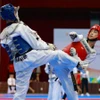 Thi đấu đối kháng môn Taekwondo. (Ảnh minh họa. Thanh Tùng/TTXVN)
