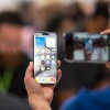 Điện thoại iPhone của Apple được giới thiệu tại Cupertino, California, Mỹ. (Ảnh: AFP/TTXVN)