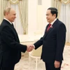 Chủ tịch Quốc hội Trần Thanh Mẫn hội kiến Tổng thống Liên bang Nga Vladimir Putin. (Ảnh: Thống Nhất/TTXVN)