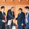 Thủ tướng Phạm Minh Chính tiếp ông Marcus Bard, Chủ tịch Tập đoàn staBOO. (Ảnh: Dương Giang/TTXVN)