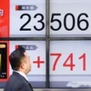 Bảng tỷ giá chứng khoán tại thủ đô Tokyo, Nhật Bản. (Ảnh minh họa. Nguồn: Kyodo/TTXVN)