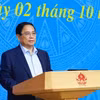 Thủ tướng Phạm Minh Chính chủ trì Phiên họp lần thứ 5 của Ban Chỉ đạo COP26. (Ảnh: Dương Giang/TTXVN)