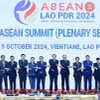 Thủ tướng Phạm Minh Chính và các Trưởng đoàn tham dự Phiên toàn thể Hội nghị Cấp cao ASEAN lần thứ 44. (Ảnh: Dương Giang/TTXVN)