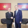 Nhân dịp tham dự Hội nghị cấp cao Pháp ngữ lần thứ 19, chiều 5/10/2024, tại Thủ đô Paris, Tổng Bí thư, Chủ tịch nước Tô Lâm tiếp xúc song phương với Quốc vương Campuchia Norodom Sihamoni. (Ảnh: Trí Dũng/TTXVN)