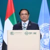 Thủ tướng Phạm Minh Chính phát biểu tại Hội nghị Thượng đỉnh Nhóm G77 và Trung Quốc về Biến đổi Khí hậu. (Ảnh: Dương Giang/TTXVN)