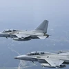 Máy bay huấn luyện TA-50, trong bức ảnh do Không quân Hàn Quốc cung cấp ngày 21/6/2023. (Nguồn: Yonhap)