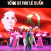 Chương trình Nghệ thuật tưởng nhớ Tổng Bí thư Lê Duẩn. (Ảnh: Thống Nhất/TTXVN)