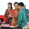 Bộ trưởng Ngoại giao Bùi Thanh Sơn và người đồng cấp Lào tại Hội nghị hẹp Bộ trưởng Ngoại giao ASEAN 2023. (Ảnh: Đào Trang/TTXVN)