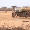 Người dân tại khu vực bị ảnh hưởng bởi hạn hán ở thị trấn Laisamis, Marsabit (Kenya), hồi tháng Tám năm ngoái. (Ảnh: THX/TTXVN)