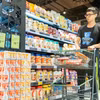 Sữa đặc Ông Thọ của Vinamilk được phân phối rộng rãi tại Quảng Châu (Trung Quốc). (Ảnh: Vi Nam/Vietnam+)