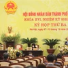 Chủ tịch HĐND thành phố Hà Nội Nguyễn Ngọc Tuấn phát biểu khai mạc kỳ họp thứ ba. (Ảnh: Văn Điệp/TTXVN)