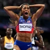 Gabrielle Thomas giúp Đoàn Mỹ lên ngôi đầu bảng tổng sắp huy chương Olympic Paris 2024. (Nguồn: AFP)