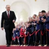 Ông Vladimir Putin tại lễ nhậm chức Tổng thống Liên bang Nga nhiệm kỳ thứ 5 ở Moskva, ngày 7/5. (Ảnh: AFP/TTXVN)