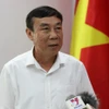 Phó Chủ tịch thường trực Ủy ban hợp tác Lào-Việt Nam Viengsavan Vilayphone trả lời phỏng vấn phóng viên TTXVN tại Lào. (Ảnh: Xuân Tú/TTXVN)
