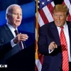 Tổng thống Mỹ Joe Biden (trái) và cựu Tổng thống Donald Trump. (Ảnh: AFP/TTXVN)
