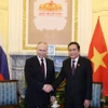 Chủ tịch Quốc hội Trần Thanh Mẫn hội kiến Tổng thống LB Nga Vladimir Putin. (Ảnh: Thống Nhất/TTXVN)