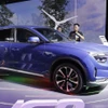 VinFast ra mắt mẫu xe điện mới. (Ảnh: Trần Việt/TTXVN)