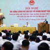 Thủ tướng Phạm Minh Chính phát biểu tại Hội nghị Thủ tướng Chính phủ làm việc với doanh nghiệp Nhà nước. (Ảnh: Dương Giang/TTXVN)