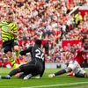 Leandro Trossard ghi bàn giúp Arsenal đánh bại Manchester United. (Nguồn: Getty Images)