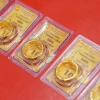 Vàng nhẫn được bày bán tại cửa hàng. (Ảnh: Diệp Anh/TTXVN)
