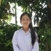 Lê Thị Thanh Huyền, học sinh lớp 12A6 trường THPT Can Lộc là một trong 5 thủ khoa khối COO của tỉnh Hà Tĩnh. (Ảnh: Hoàng Ngà/TTXVN)