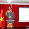 Ông Eduardo Paes Saboia, Thứ trưởng phụ trách châu Á và Thái Bình Dương, Bộ Ngoại giao Brazil, phát biểu tại sự kiện. (Ảnh: TTXVN phát)