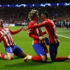 Niềm vui của các cầu thủ Atletico Madrid. (Nguồn: Getty Images)