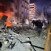 Hiện trường một vụ nổ ở Syria. (Nguồn: The Times of Israel)