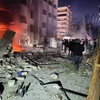 Hiện trường một vụ nổ ở Syria. (Nguồn: The Times of Israel)