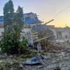 Bức ảnh cho thấy thiệt hại tại thành phố Sudzha ở vùng Kursk sau các vụ bắn phá của phía Ukraine. (Nguồn: AP)