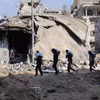 Cảnh đổ nát sau vụ không kích của Israel xuống thành phố Gaza ngày 2/1/2024. (Nguồn: THX/TTXVN)