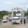 Cửa khẩu quốc tế Tịnh Biên. (Ảnh: Công Mạo/TTXVN)