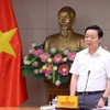 Phó Thủ tướng Trần Hồng Hà phát biểu chỉ đạo cuộc họp. (Ảnh: Văn Điệp/TTXVN)