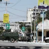 Lực lượng an ninh Somalia tại hiện trường vụ tấn công. (Nguồn: Reuters)
