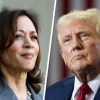 Phó Tổng thống Mỹ Kamala Harris (trái) và cựu Tổng thống Donald Trump. (Ảnh: NBC News/TTXVN)