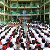 Lễ Khai giảng năm học mới 2023-2024 tại Trường Tiểu học Phạm Ngọc Thạch (Thành phố Hồ Chí Minh). (Ảnh: Hồng Đạt/TTXVN)