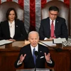 Tổng thống Mỹ Joe Biden trình bày Thông điệp liên bang. (Ảnh: AFP/TTXVN)