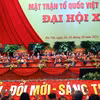 Các đại biểu hiệp thương thông qua Đề án nhân sự Ủy ban Trung ương Mặt trận Tổ quốc Việt Nam khóa X. (Ảnh: TTXVN)