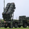 Hệ thống tên lửa phòng không Patriot tại sân bay ở Cologne-Wahn, miền Tây Đức. (Ảnh: AFP/TTXVN)
