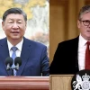 Chủ tịch Trung Quốc Tập Cận Bình (trái) và tân Thủ tướng Anh Keir Starmer. (Nguồn: Xinhua/Reuters)