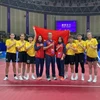 Đội tuyển Nữ Cầu mây tự hào với tấm huy chương Vàng tại ASIAD 19